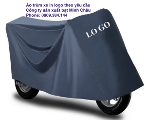 Sản xuất áo trùm xe máy in ấn logo