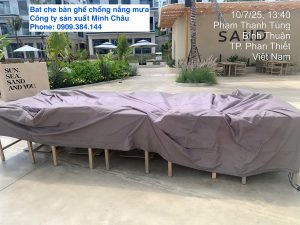 Bạt che bàn ghế chống nắng mưa